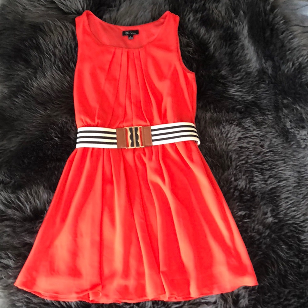 BCX Salmon/pink sleeveless dress